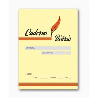 CADERNO DIÁRIO AGRAFADO PAUTADO